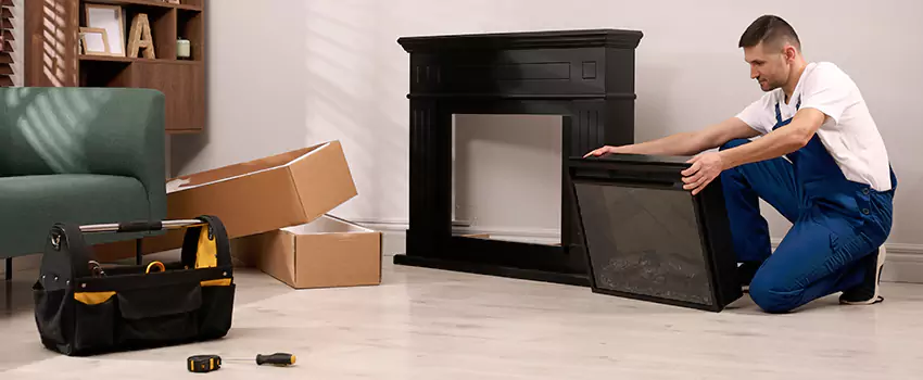 Old Rusted Metal Fireplace Repair And Replacement in Madison, MS