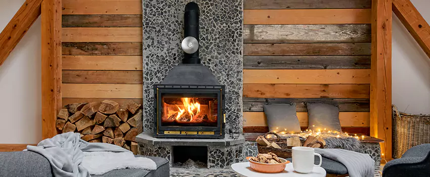 Thelin Hearth Products Direct Vent Gas Stove Fireplace Inspection in Madison, Mississippi